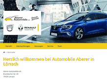 Tablet Screenshot of aberer-automobile.de